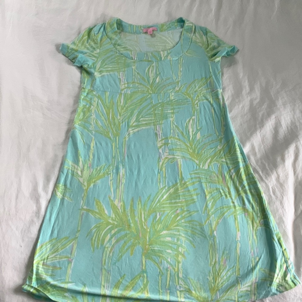Lilly Pulitzer short sleeve palm dress